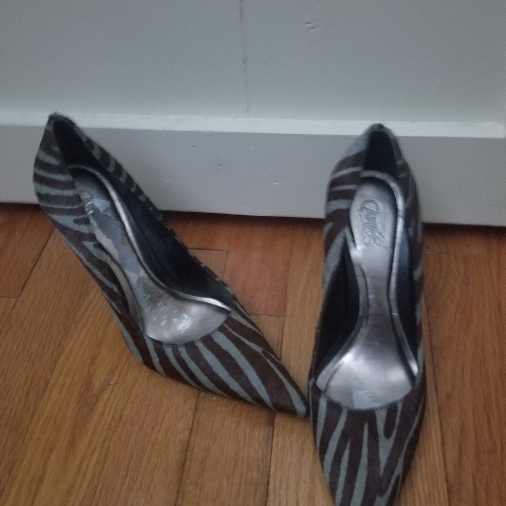 Carlos Zebra Heels size 7